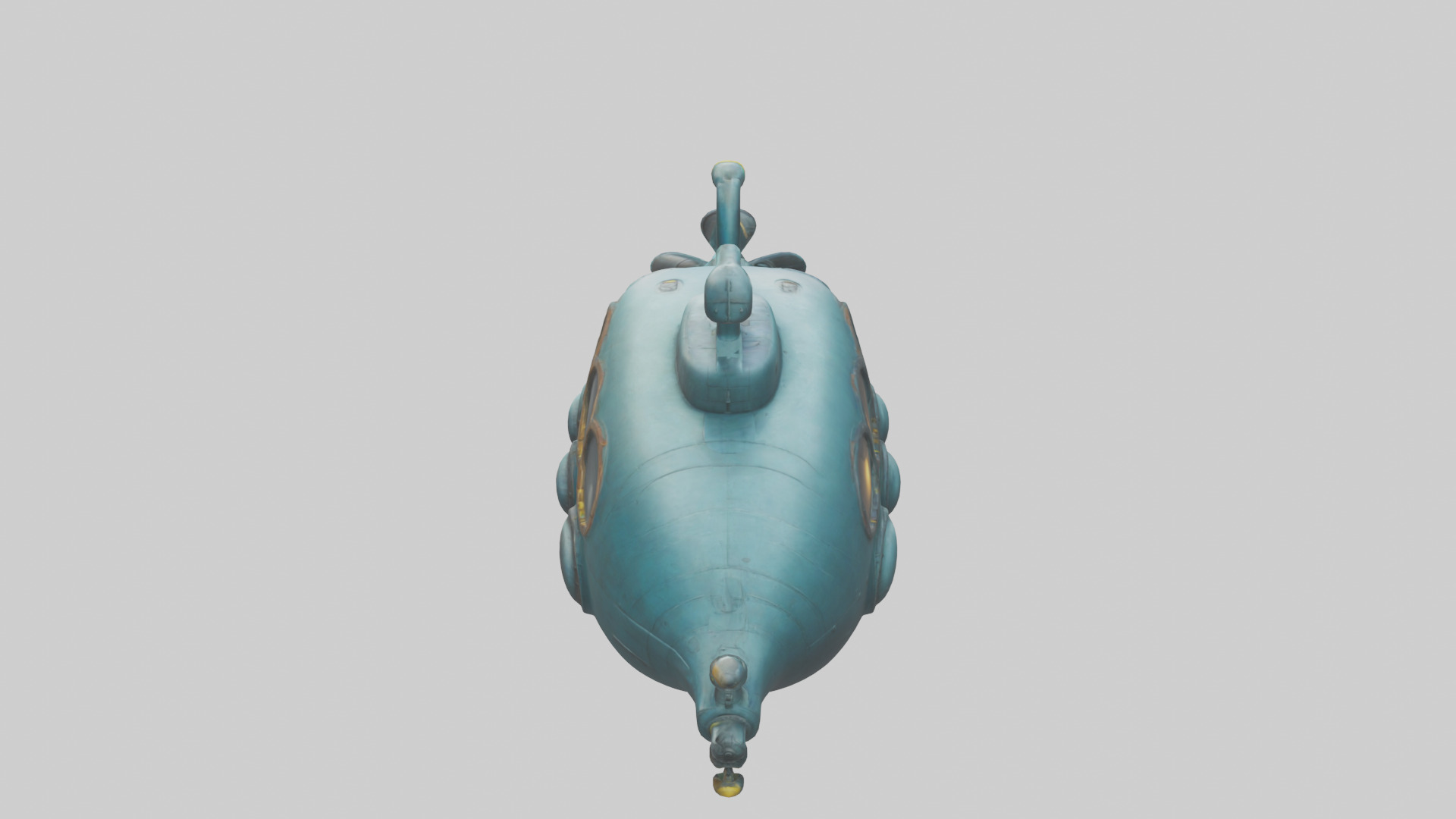 Cartoon Submarine model 3D model_15