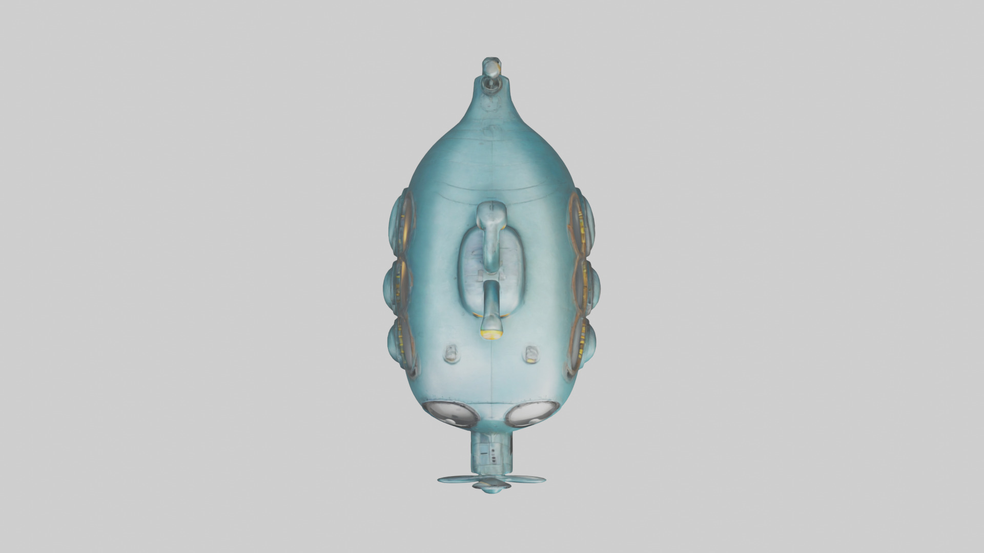 Cartoon Submarine model 3D model_14