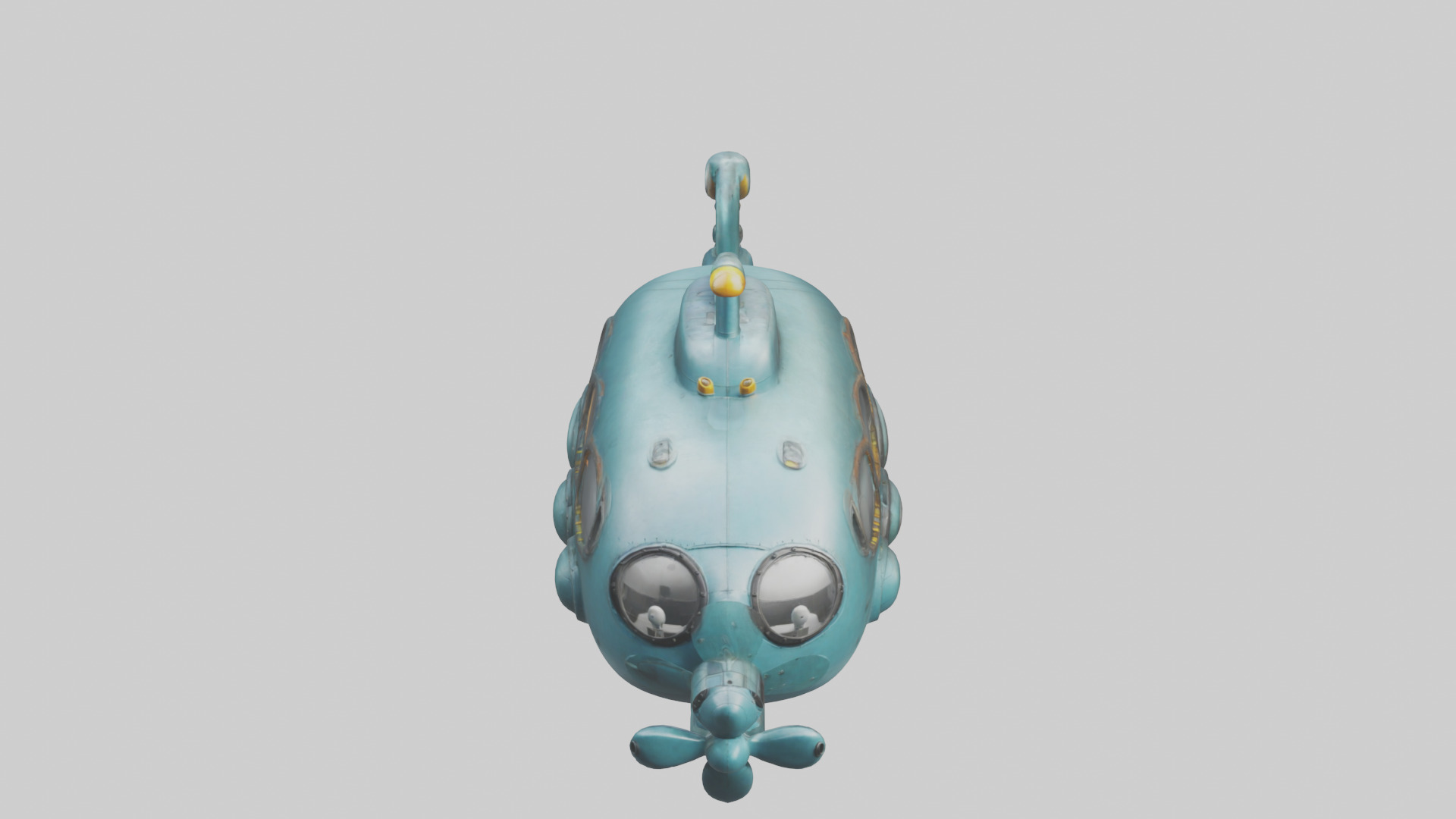 Cartoon Submarine model 3D model_16