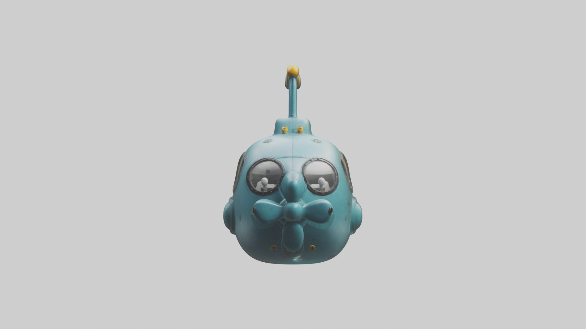 Cartoon Submarine model 3D model_9