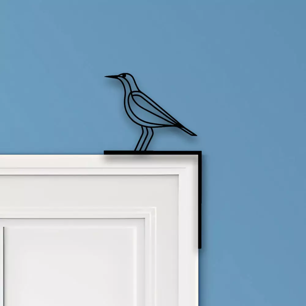 Bird Door Corner Decor 3D print model