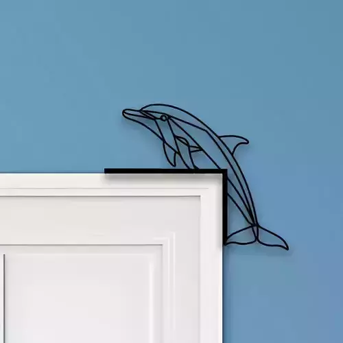 Dolphin Door Corner Decor