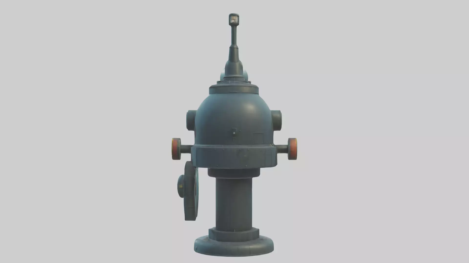 Cartoon Submarine Periscope model 3D model_0