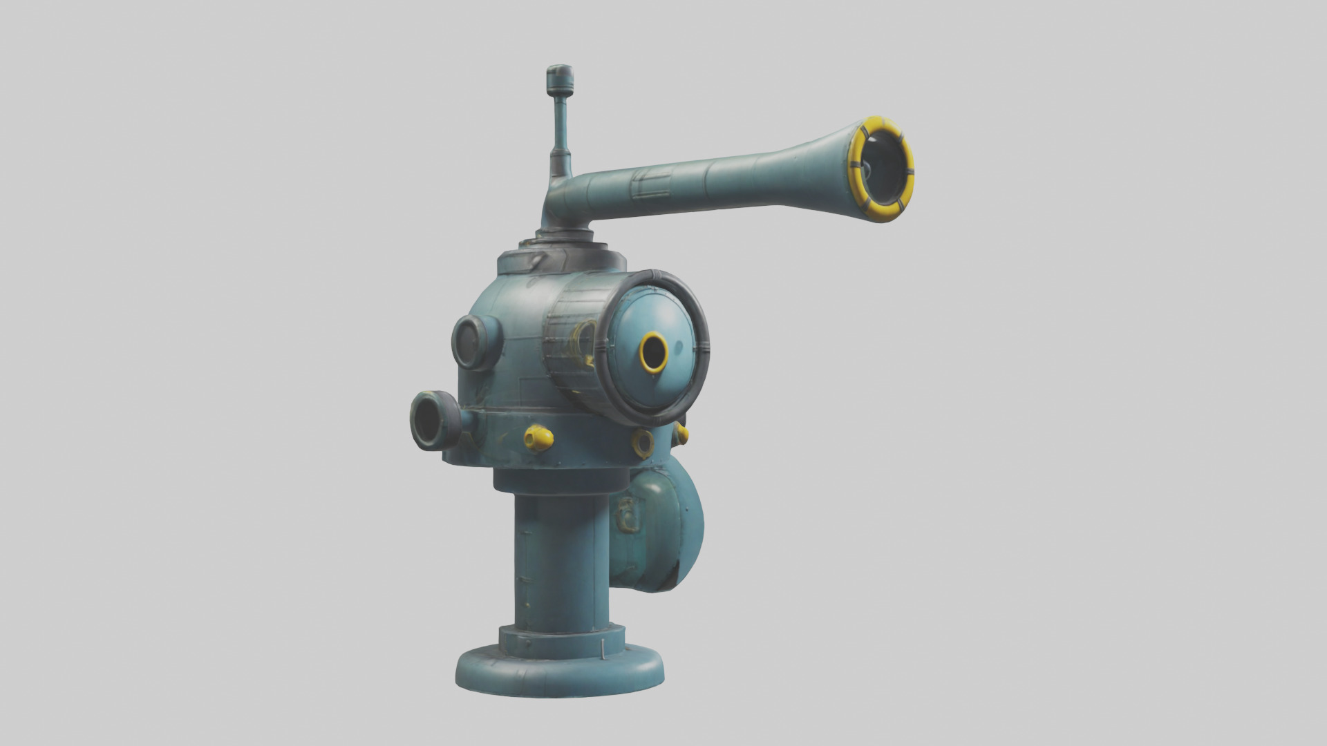 Cartoon Submarine Periscope model 3D model_11