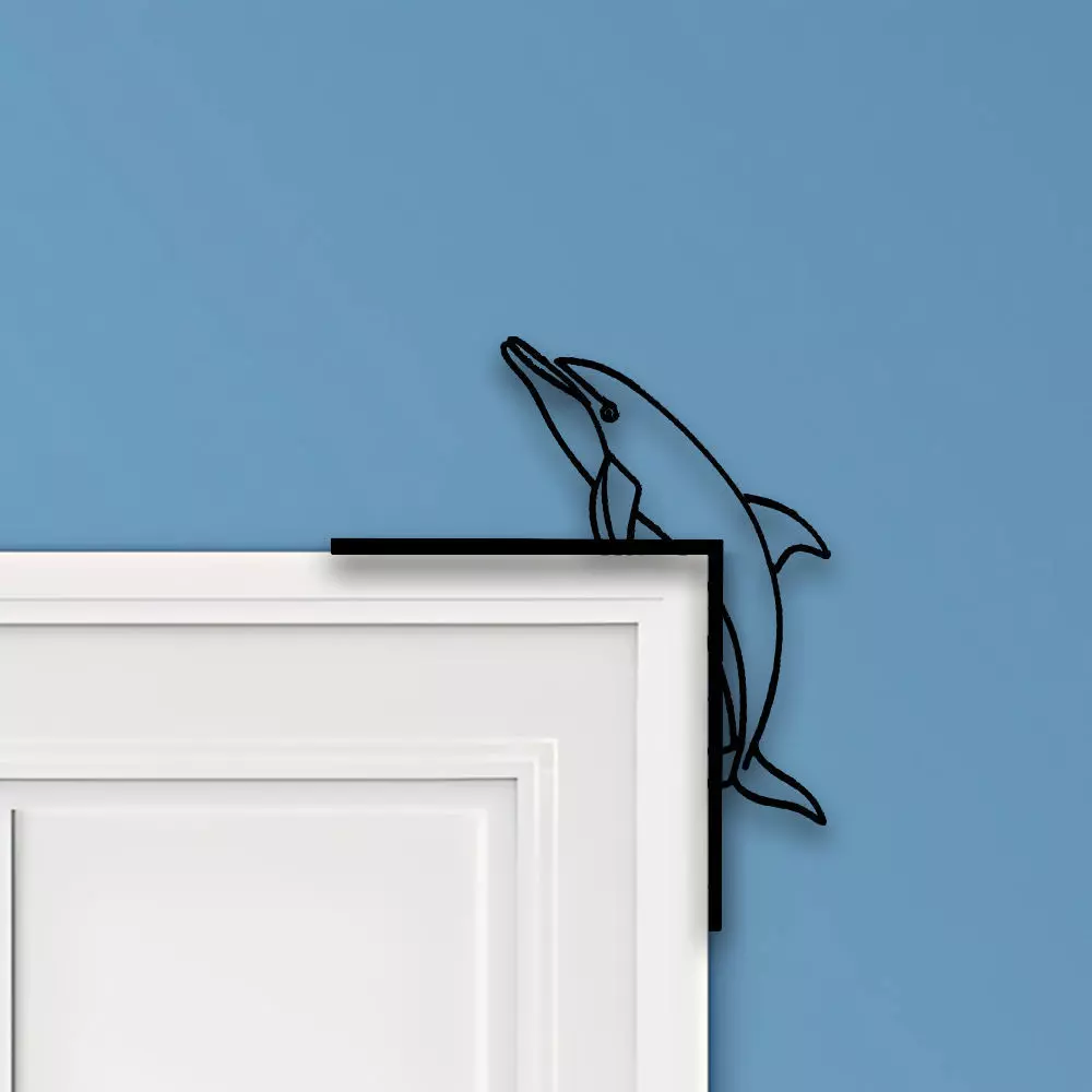 Dolphin Door Corner Decor 3D print model
