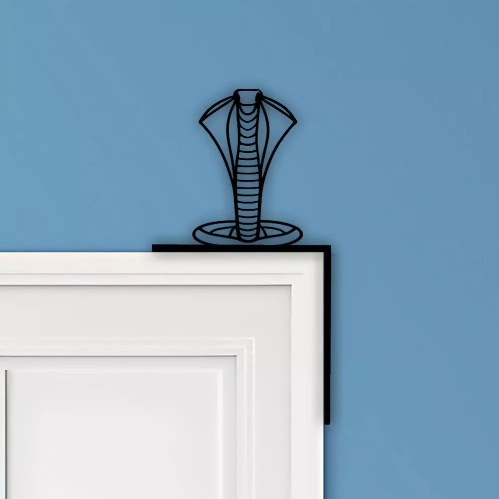Snake Door Corner Decor 3D print model