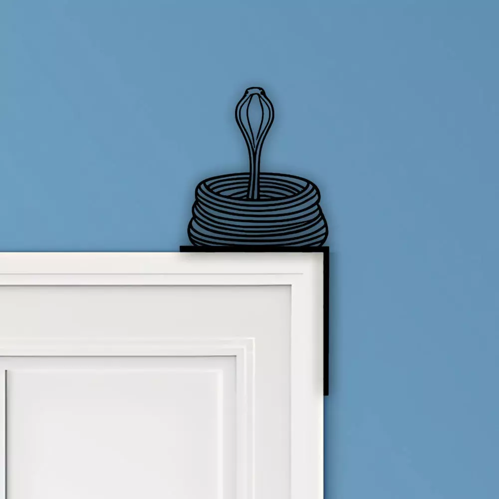 Snake Door Corner Decor 3D print model