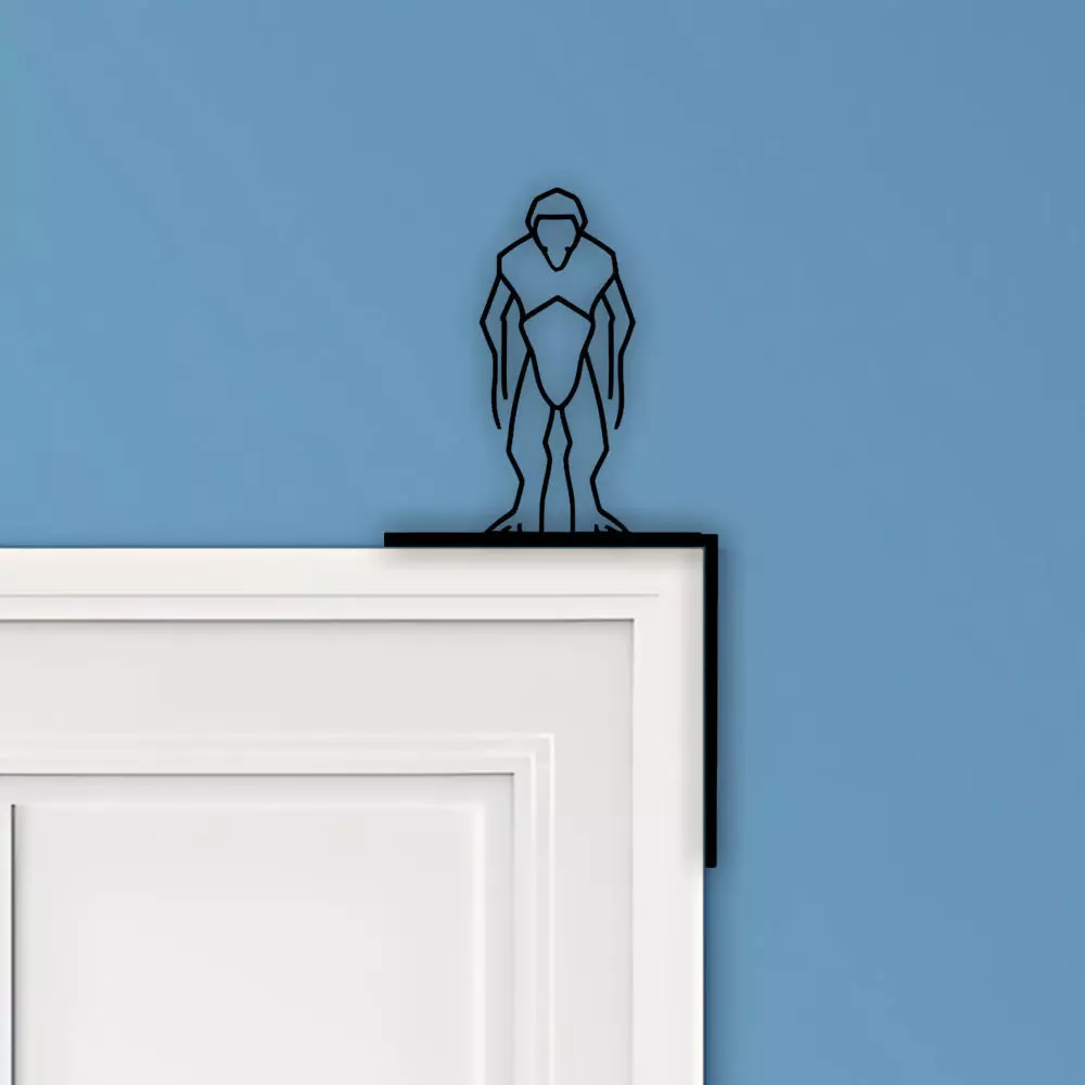 Yeti Door Corner Decor 3D print model_0