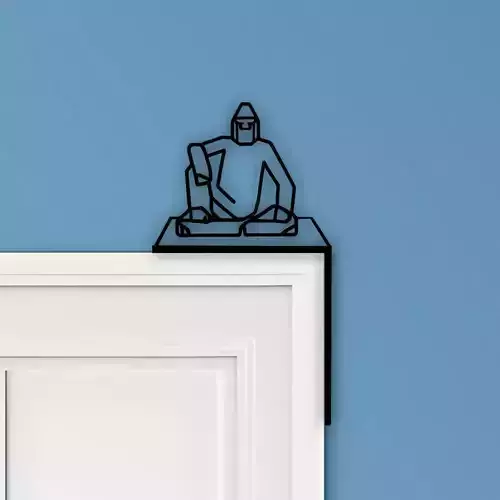 Yeti Door Corner Decor