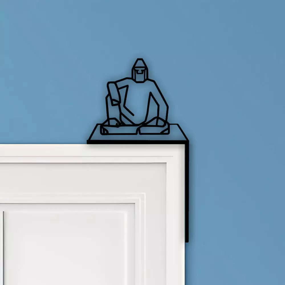 Yeti Door Corner Decor 3D print model