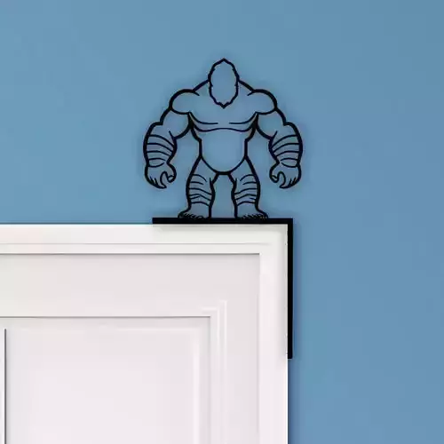 Yeti Door Corner Decor