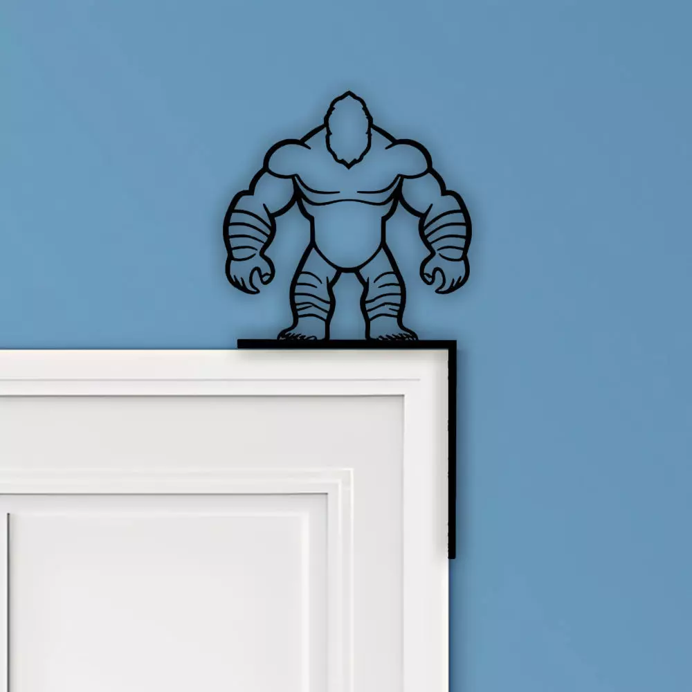 Yeti Door Corner Decor 3D print model