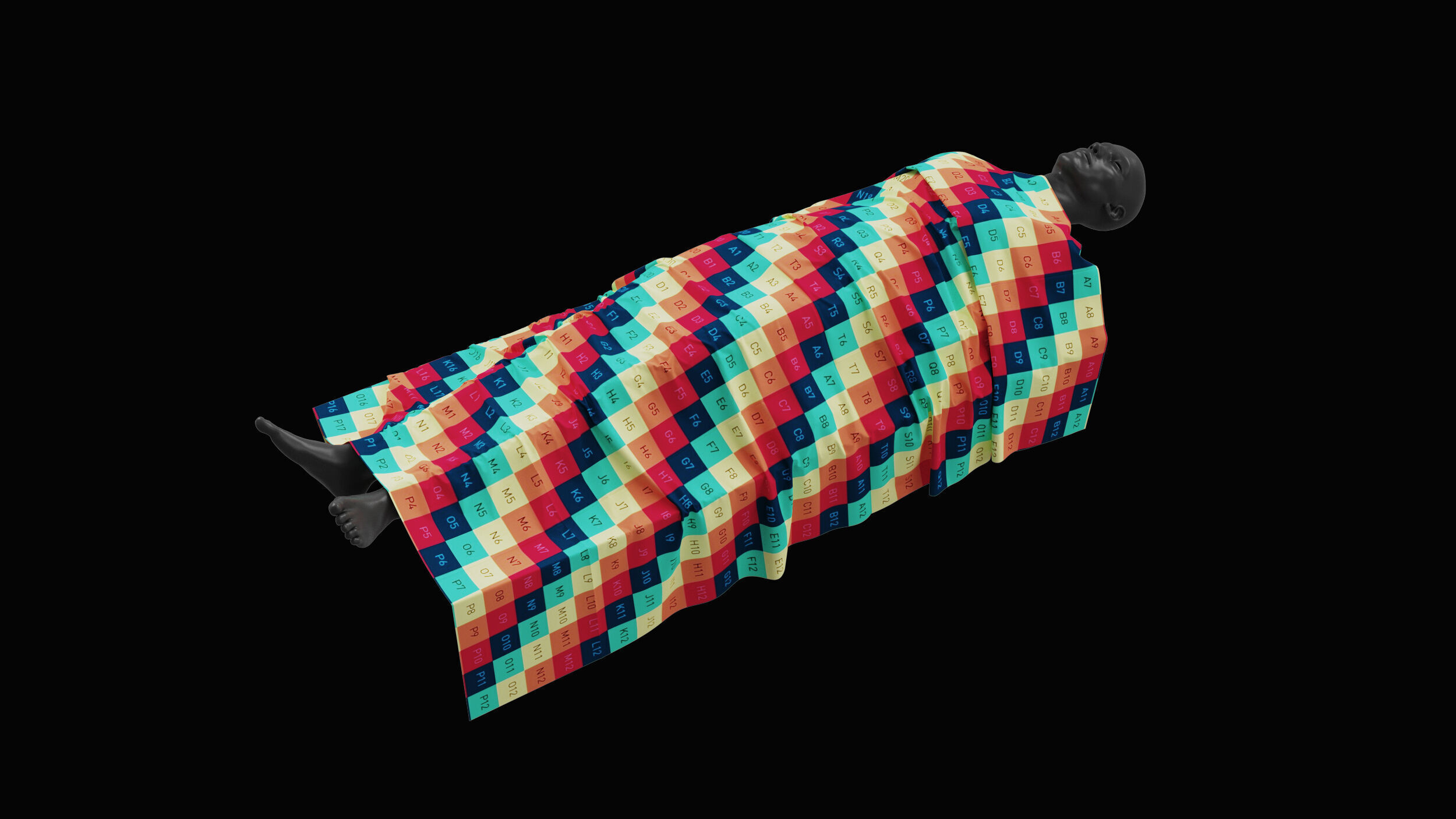 Covered Corpse 01 3D model_9