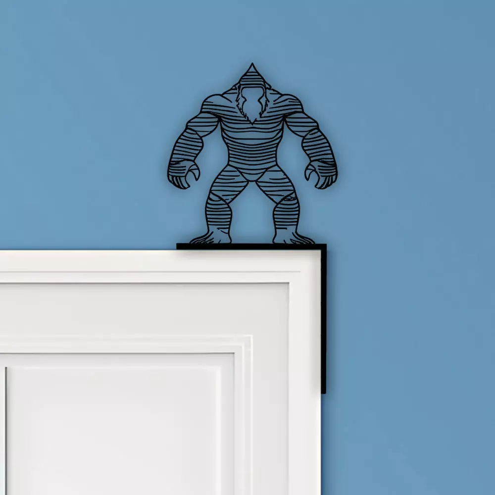 Yeti Door Corner Decor 3D print model