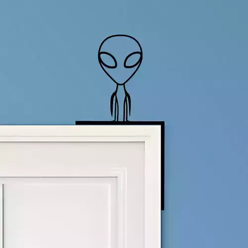 Alien Door Corner Decor
