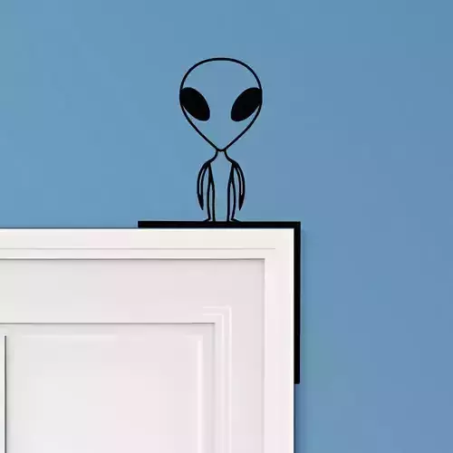 Alien Door Corner Decor