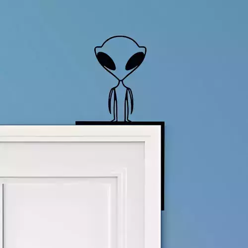 Alien Door Corner Decor