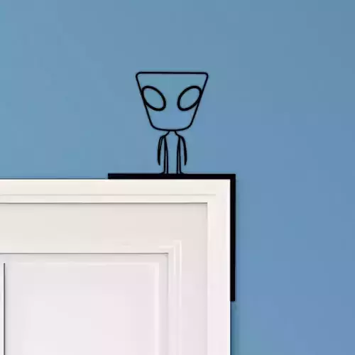 Alien Door Corner Decor
