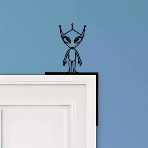 Alien Door Corner Decor