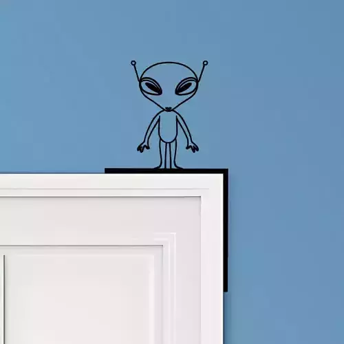 Alien Door Corner Decor