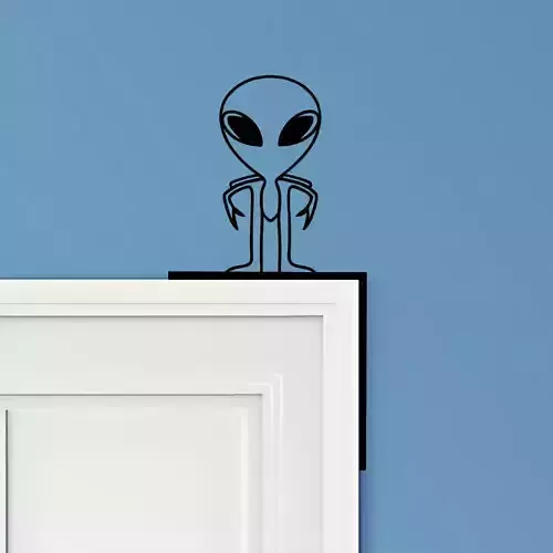 Alien Door Corner Decor