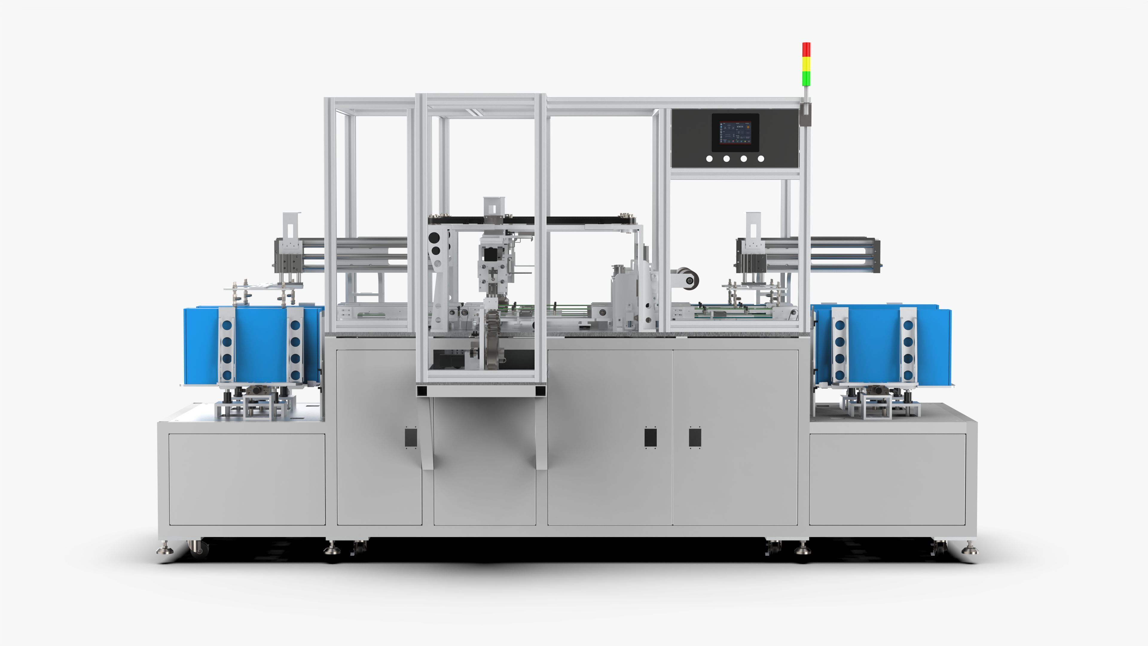 Automatic LCD Panel Gold Finger Tape Machine 3D model_7