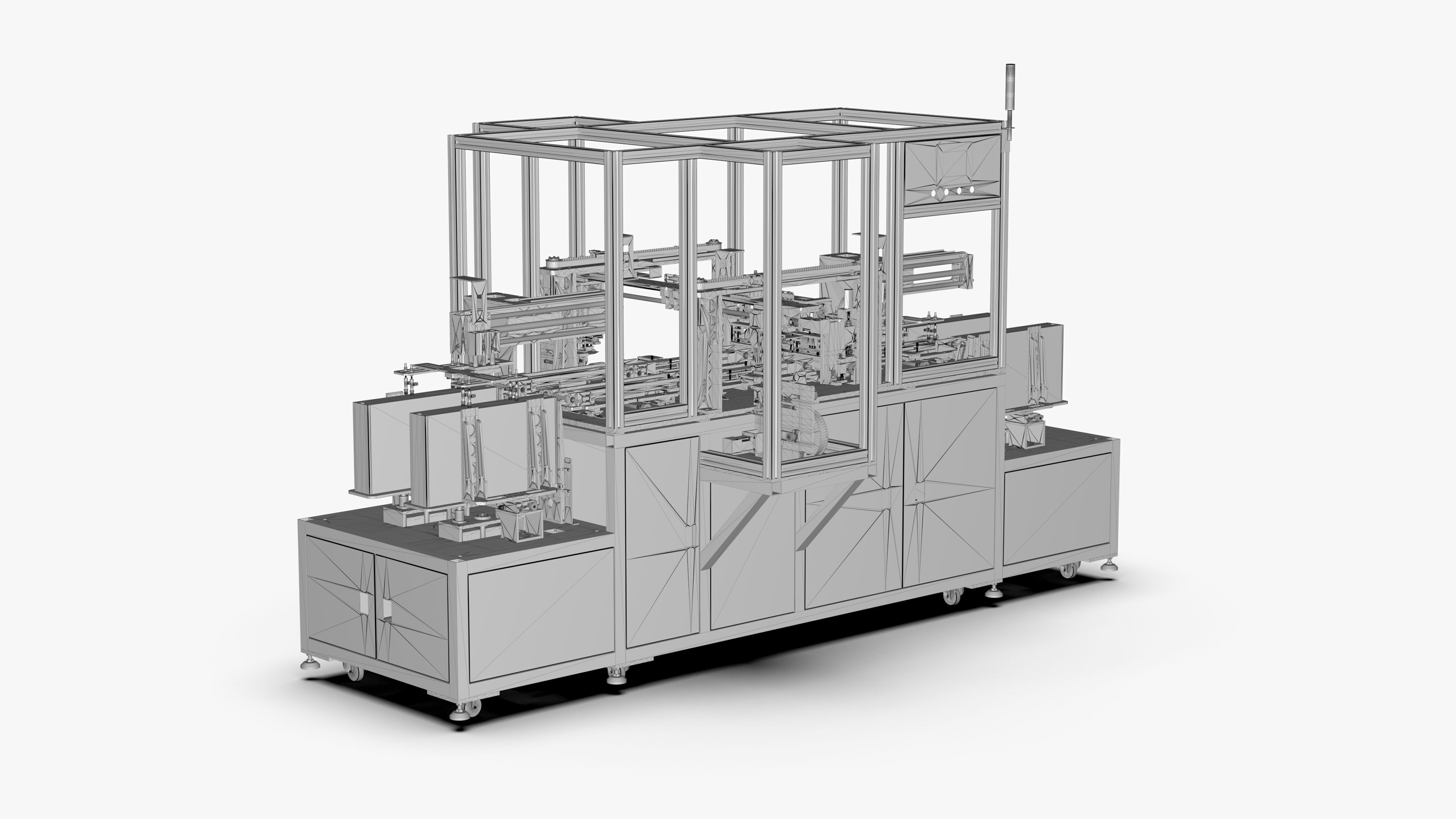 Automatic LCD Panel Gold Finger Tape Machine 3D model_22