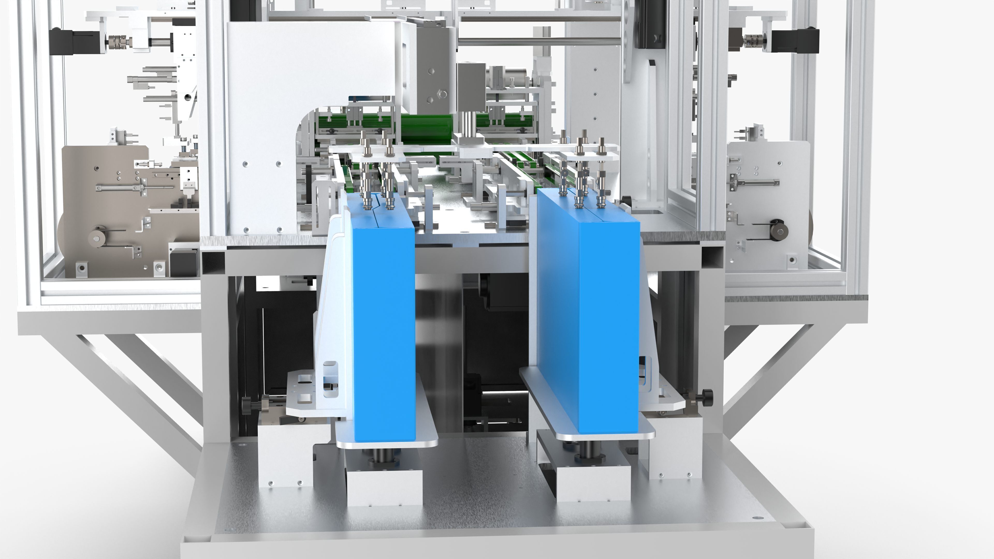 Automatic LCD Panel Gold Finger Tape Machine 3D model_15