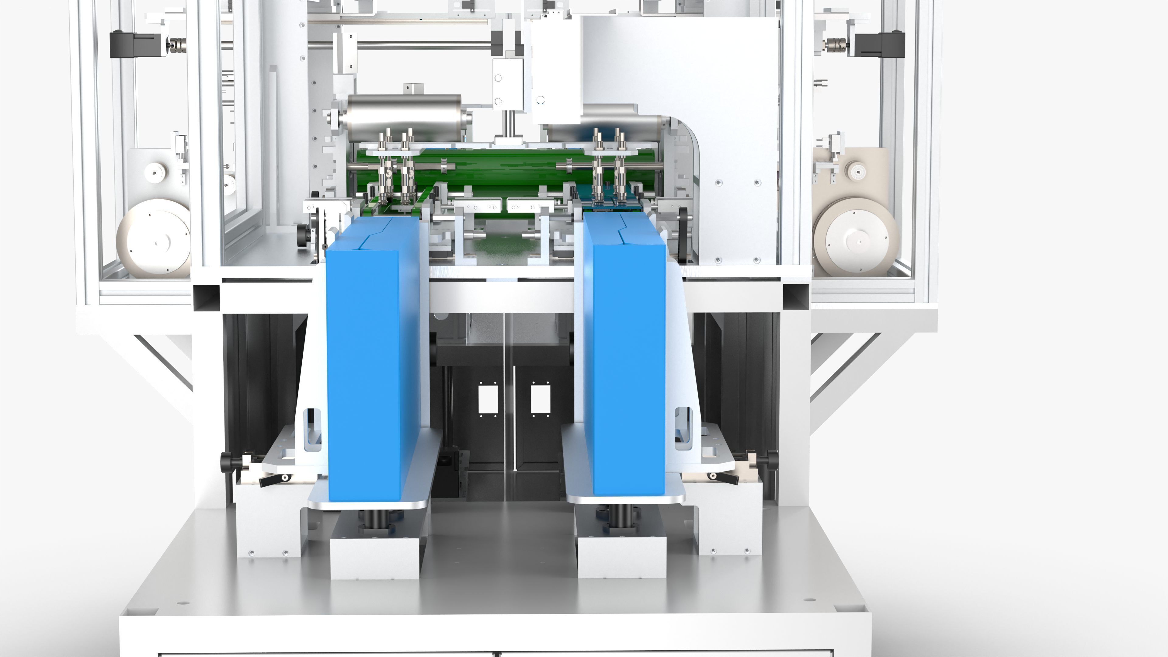 Automatic LCD Panel Gold Finger Tape Machine 3D model_14