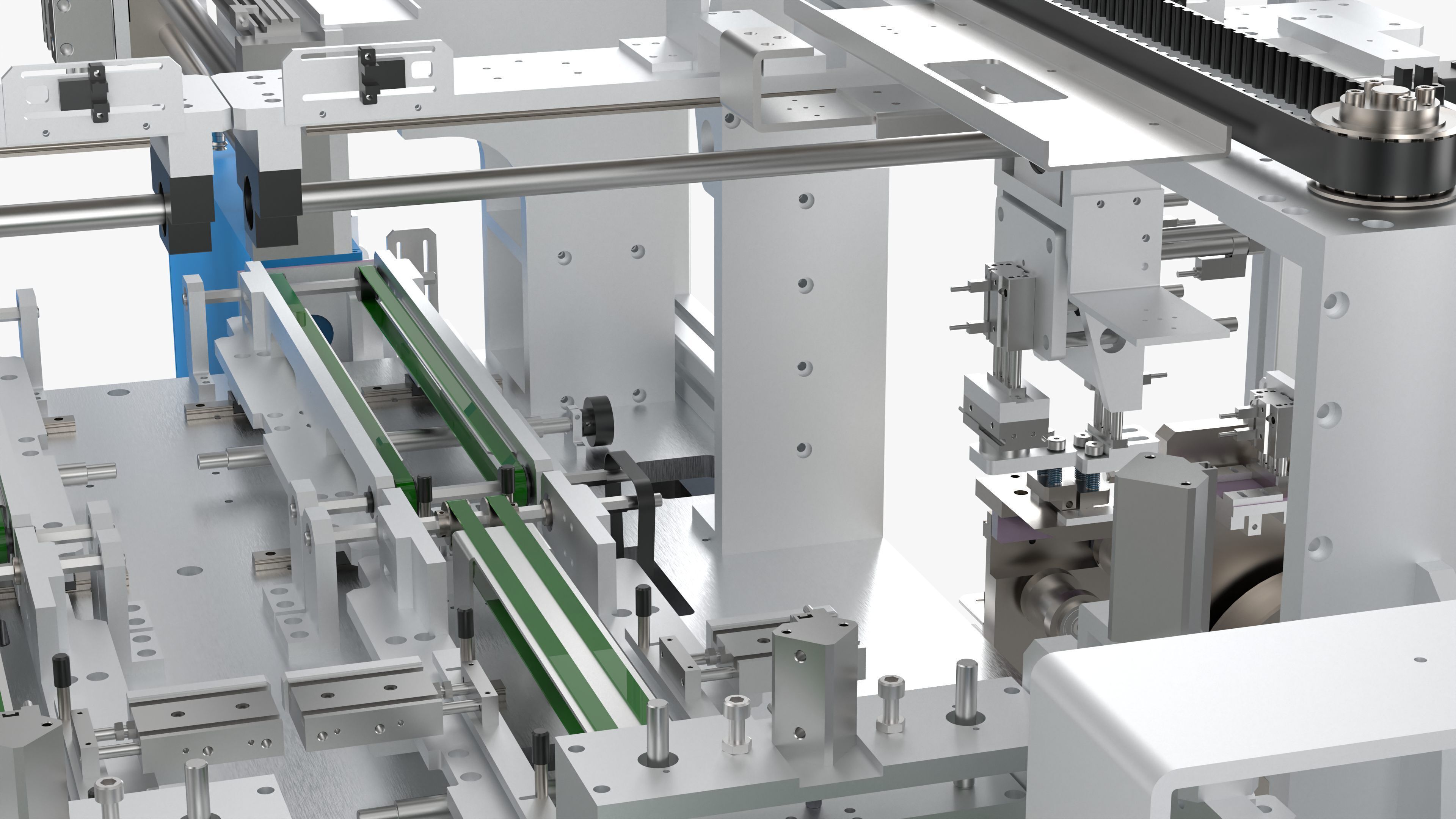 Automatic LCD Panel Gold Finger Tape Machine 3D model_19