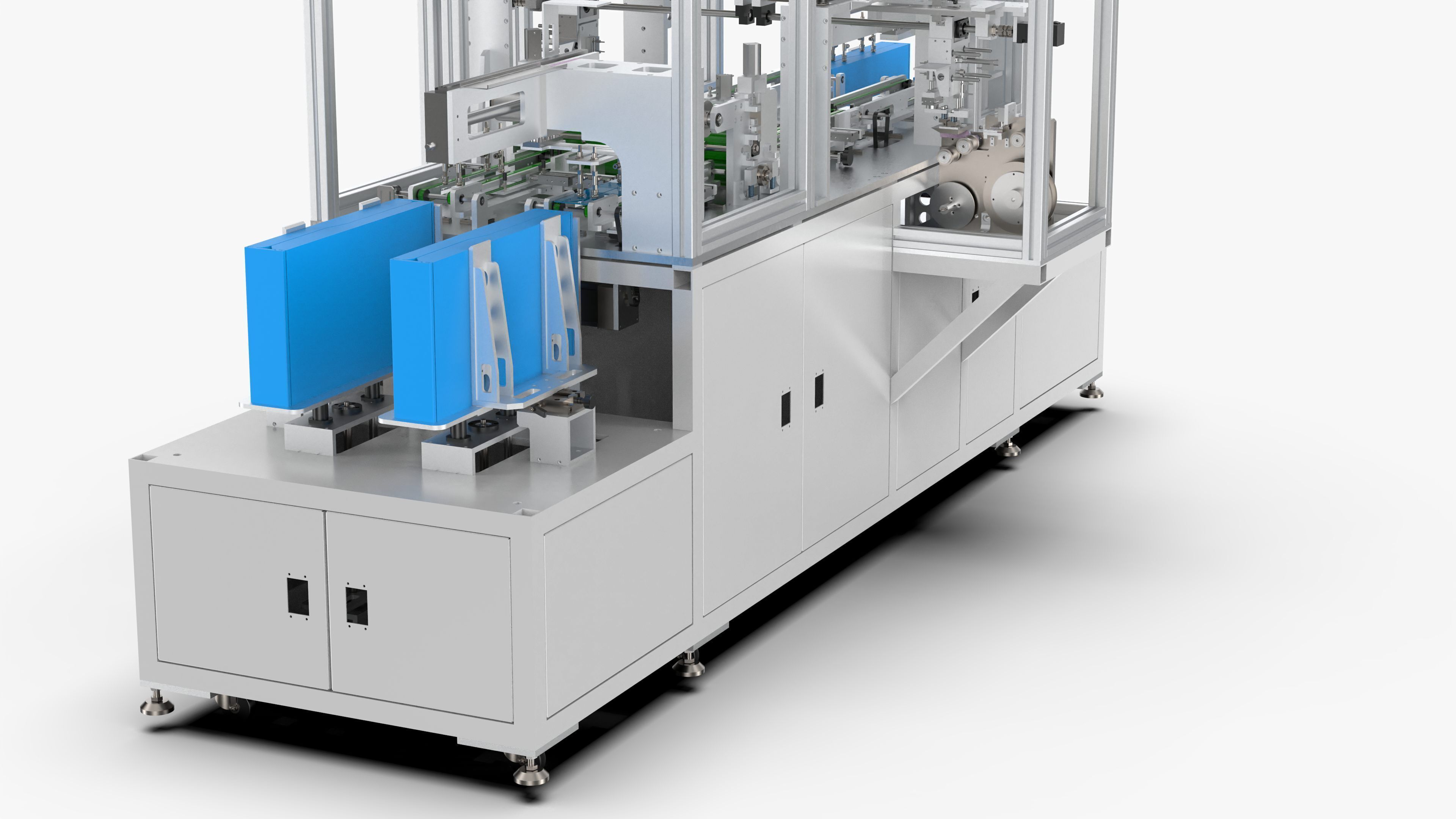 Automatic LCD Panel Gold Finger Tape Machine 3D model_9