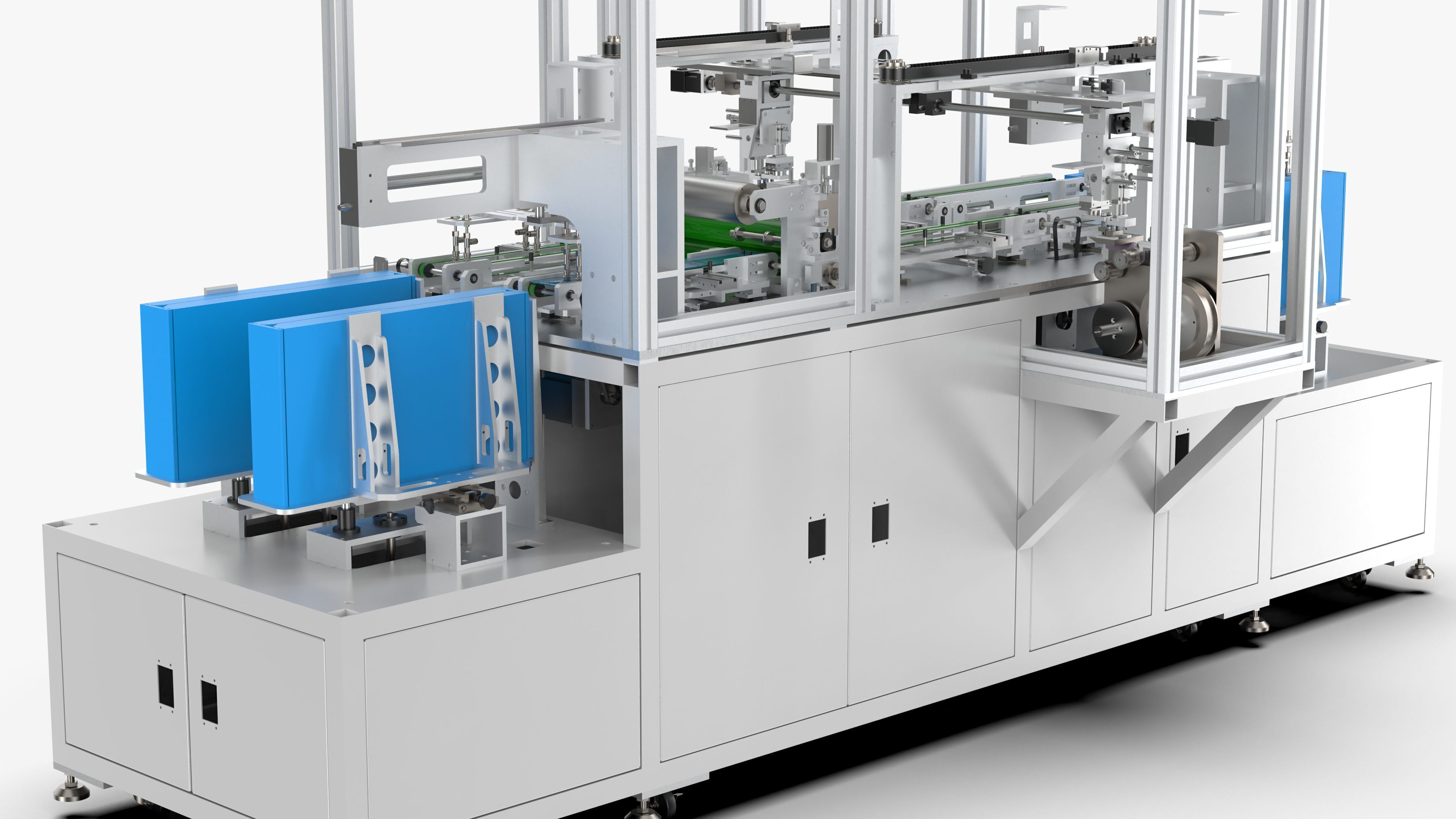 Automatic LCD Panel Gold Finger Tape Machine 3D model_12