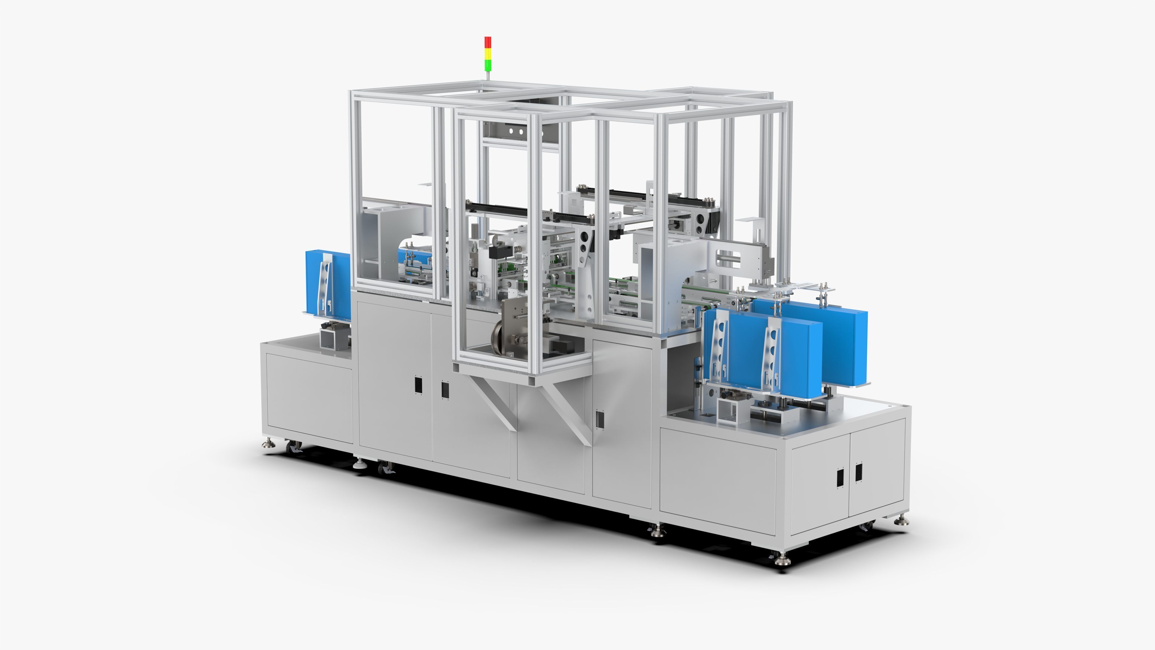 Automatic LCD Panel Gold Finger Tape Machine 3D model_3