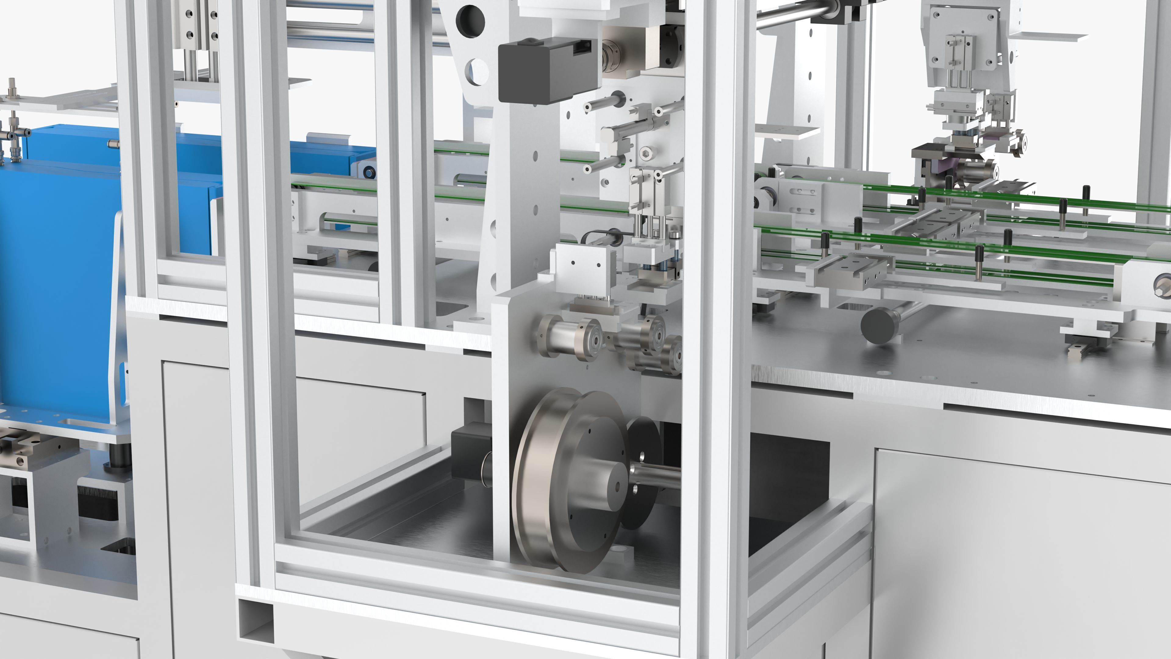 Automatic LCD Panel Gold Finger Tape Machine 3D model_21