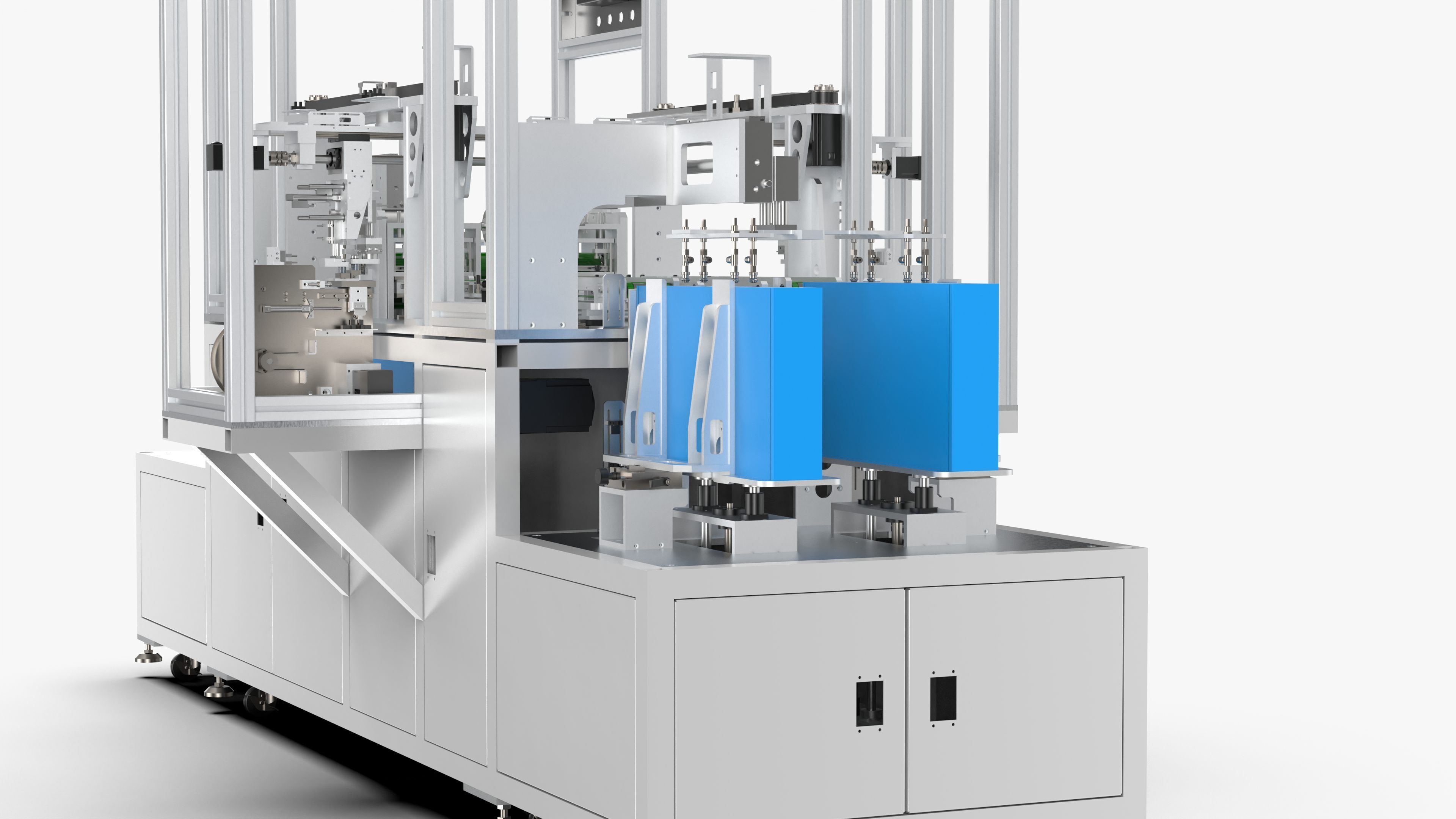 Automatic LCD Panel Gold Finger Tape Machine 3D model_11