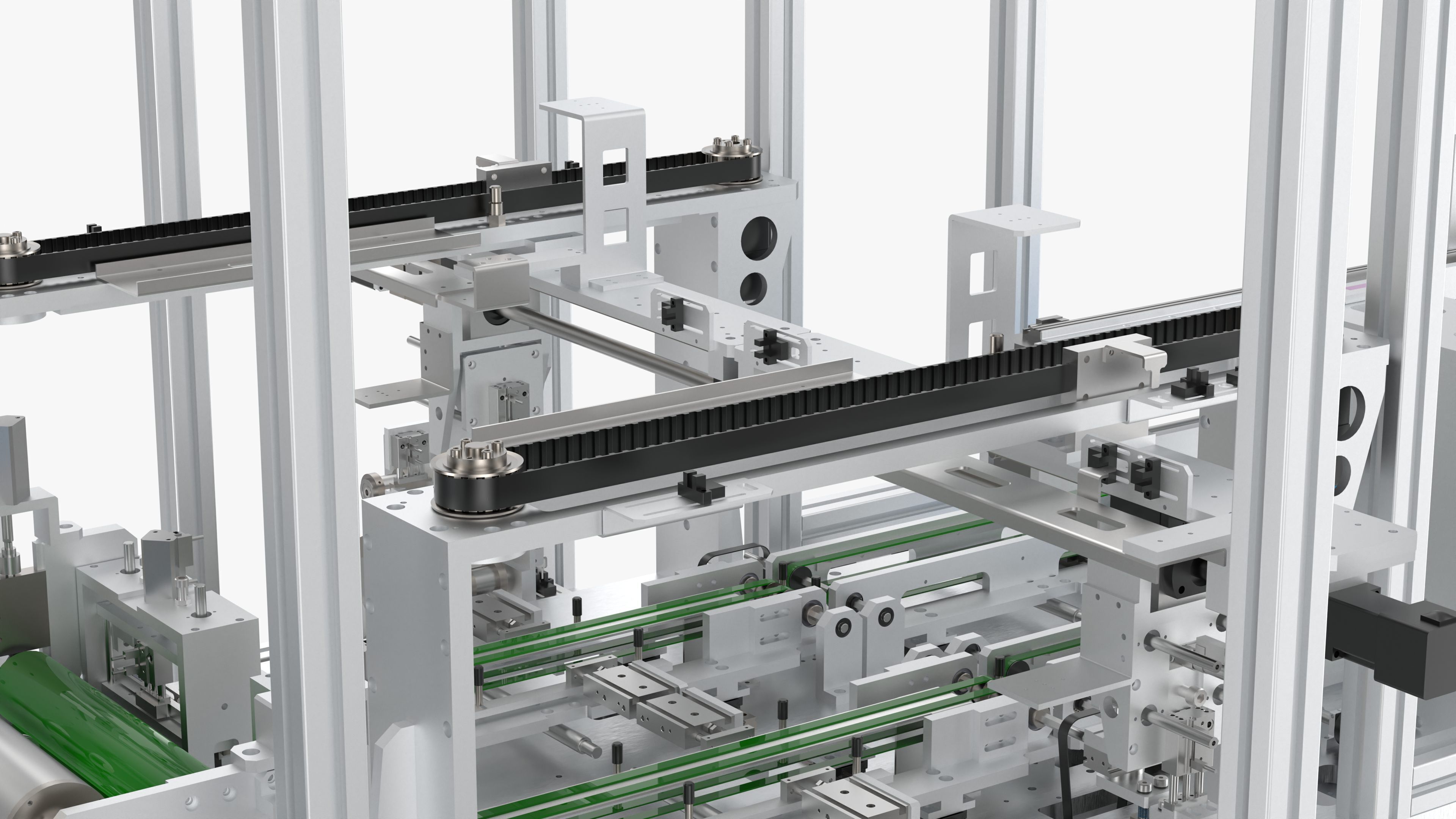 Automatic LCD Panel Gold Finger Tape Machine 3D model_18