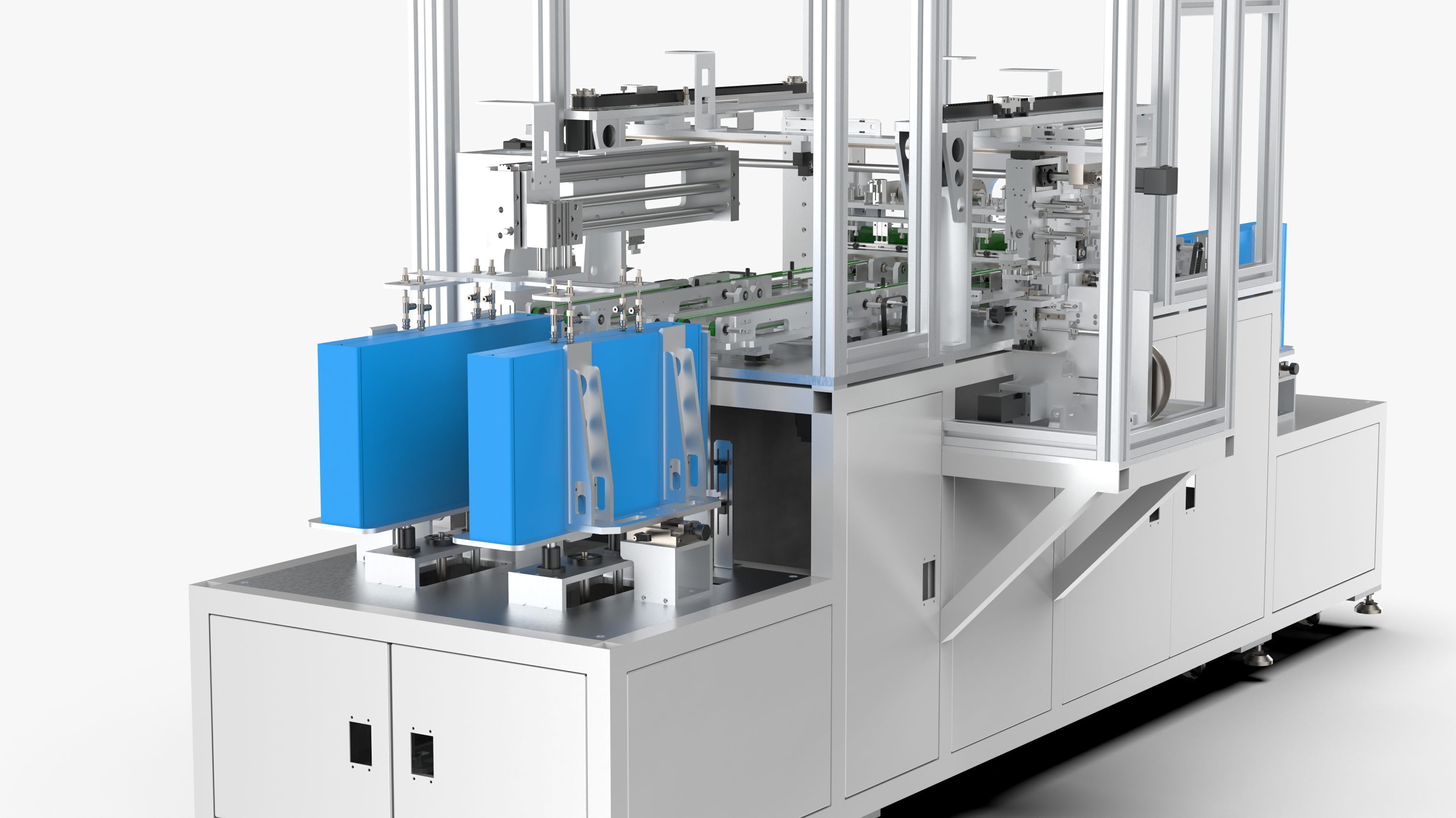 Automatic LCD Panel Gold Finger Tape Machine 3D model_10