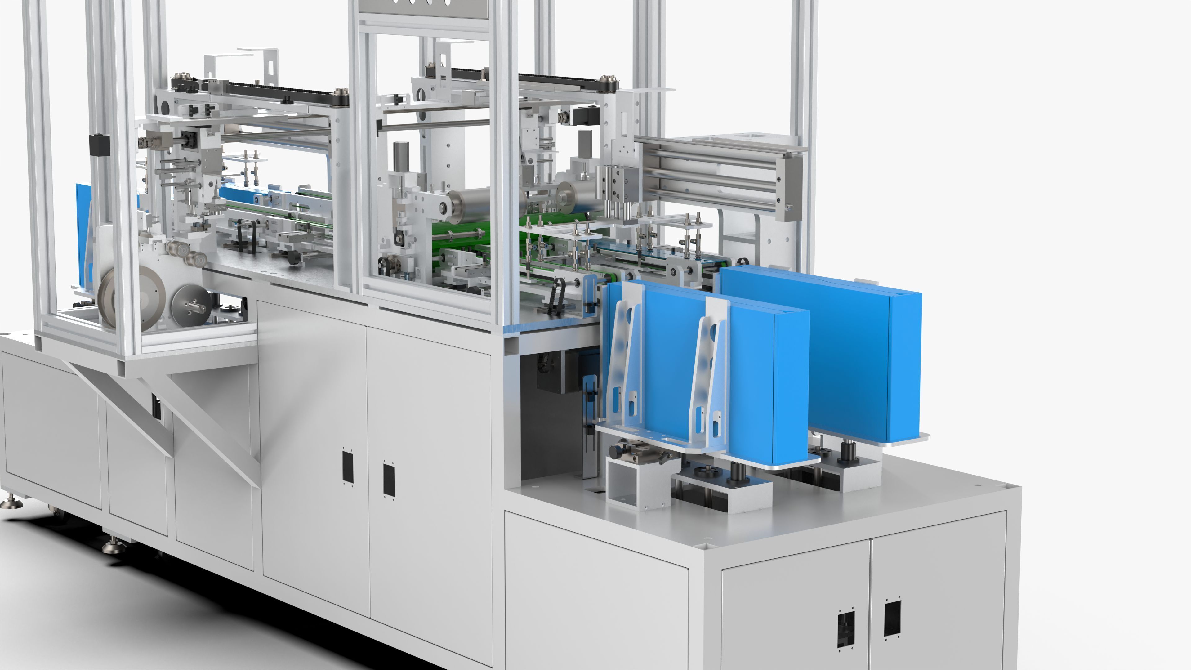 Automatic LCD Panel Gold Finger Tape Machine 3D model_13