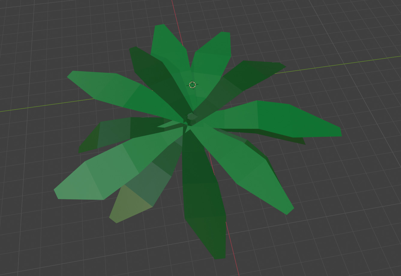 Palm Tree - low poly Low-poly 3D model_9