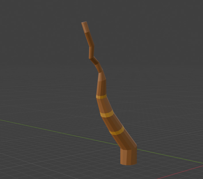 Palm Tree - low poly Low-poly 3D model_7