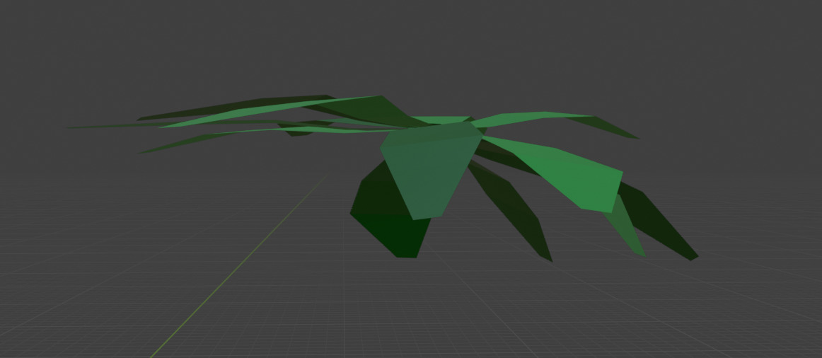 Palm Tree - low poly Low-poly 3D model_10