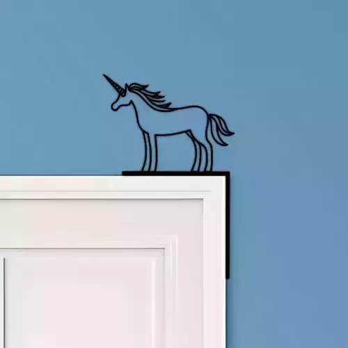 Unicorn Door Corner Decor