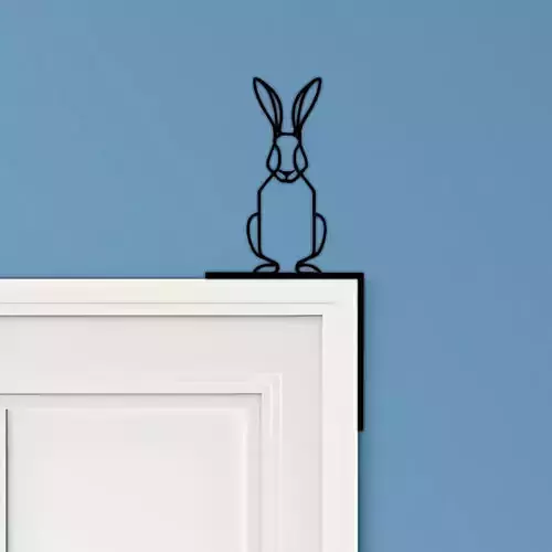 Rabbit Door Corner Decor