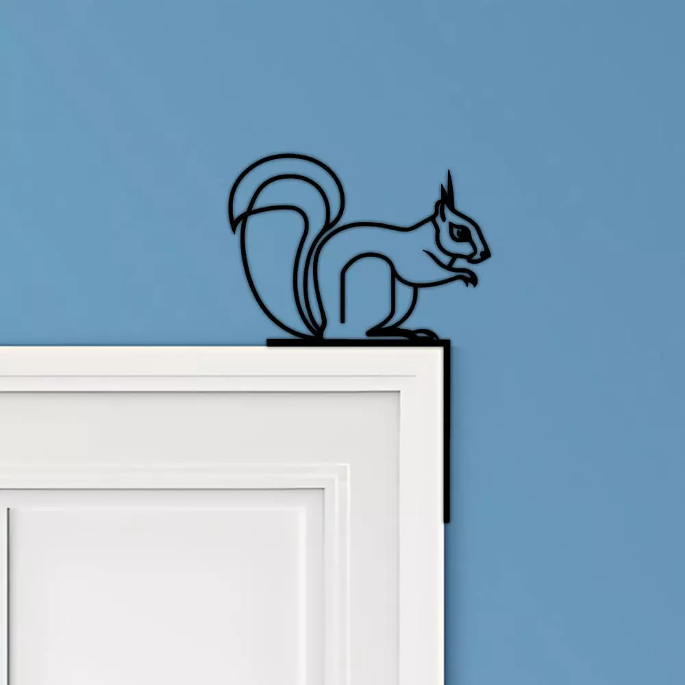 Squirrel Door Corner Decor 3D print model