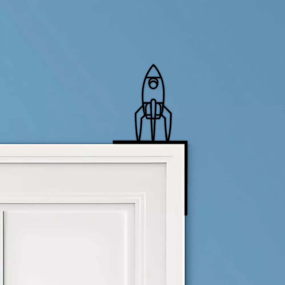 Rocket Door Corner Decor 3D print model_0