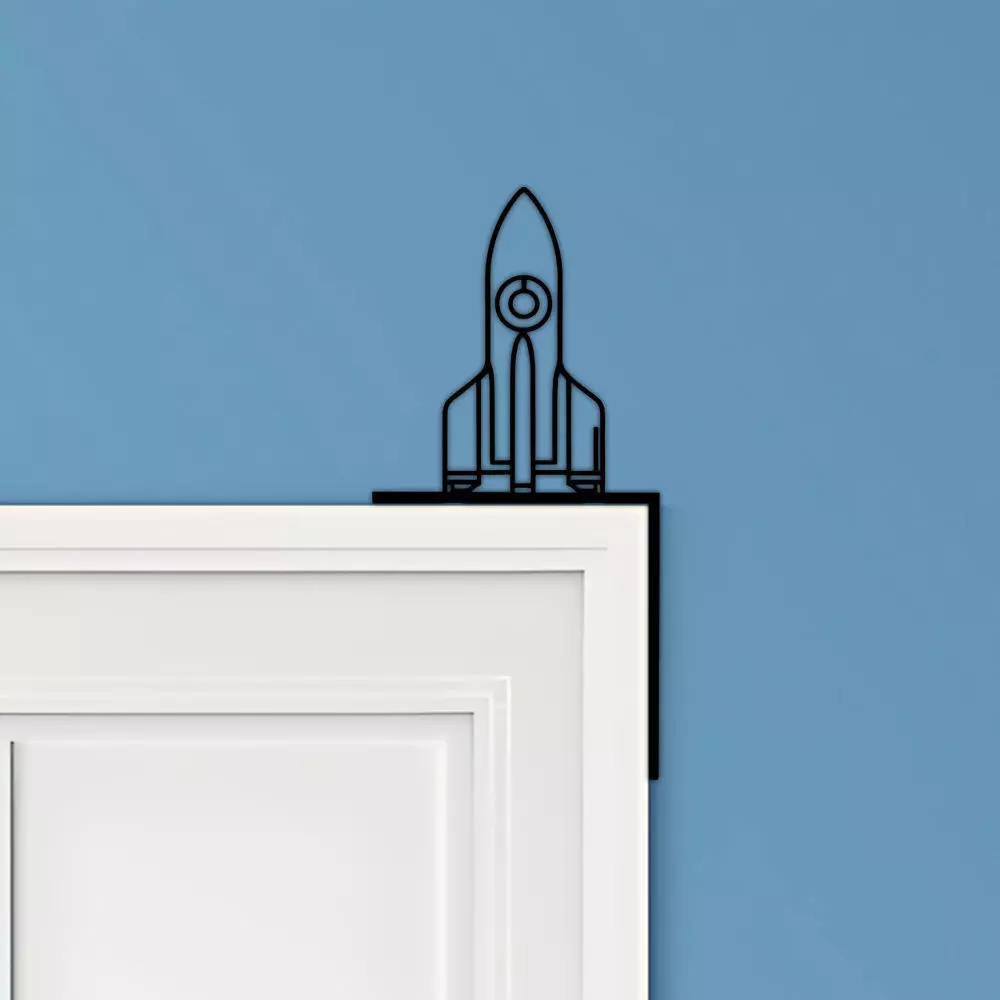 Rocket Door Corner Decor 3D print model_0
