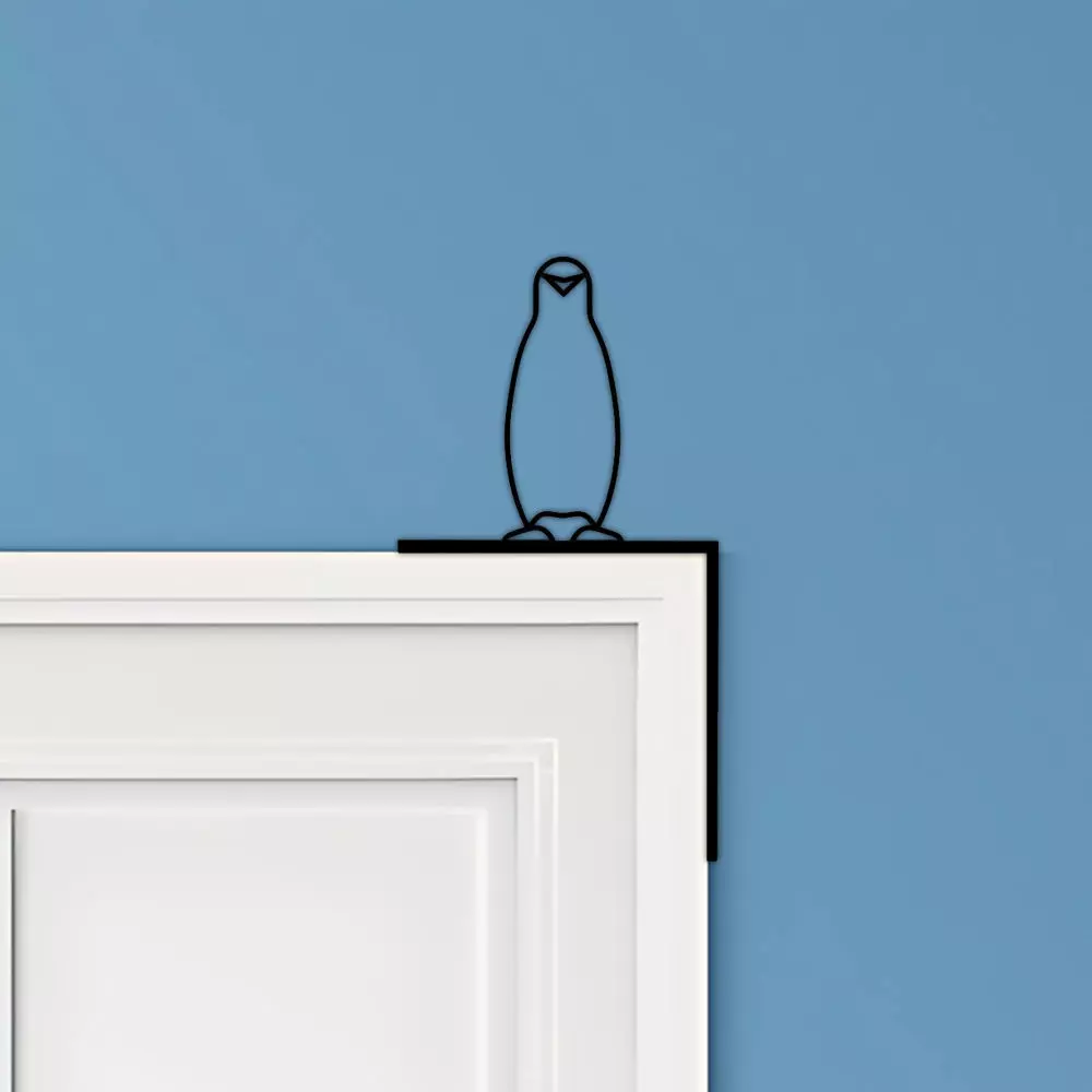 Penguin Door Corner Decor 3D print model