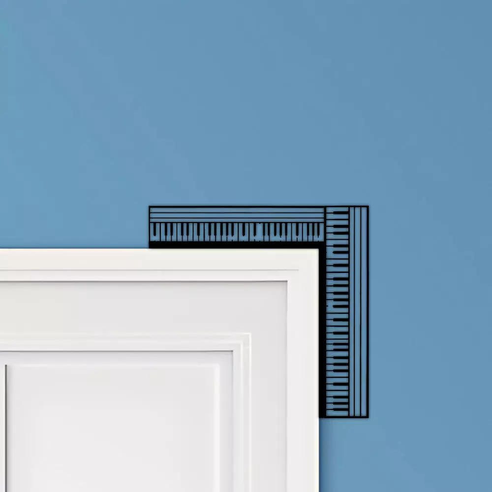 Piano Door Corner Decor 3D print model