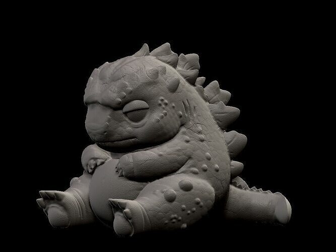 Godzilla Chibi Cute  3D print model