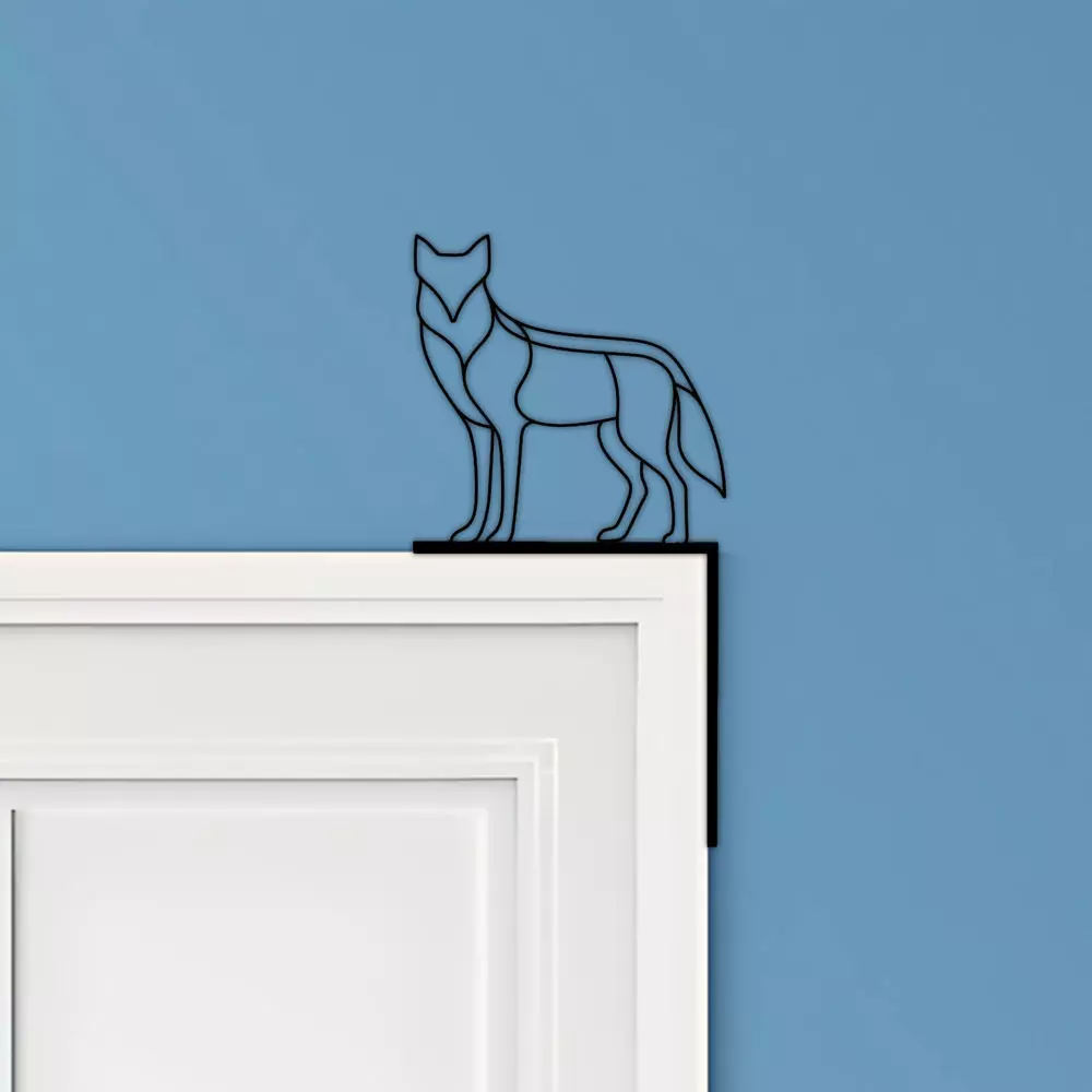 Wolf Door Corner Decor 3D print model